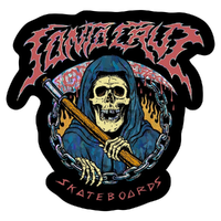 Santa Cruz Out Of Time Silver Holographic Sticker