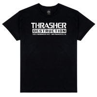 Thrasher Destruction Black T-Shirt