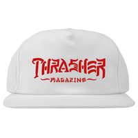 Thrasher Thrash & Destroy White Snapback Hat