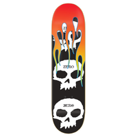 Zero 3 Skull With Flames 8.25 Skateboard Deck