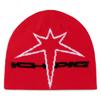 Ichpig Allstar Reversible Skully Red Beanie