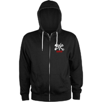 Powell Peralta Rat Bones Black Zip Hoodie