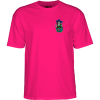 Powell Peralta Hiett Skull Hot Pink T-Shirt