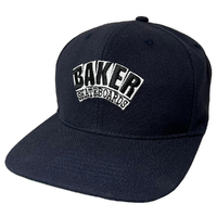Baker Arch Logo Navy Snapback Hat