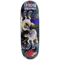 Heroin Curb Killer 9 Merged Dark Blue 10.0 Skateboard Deck