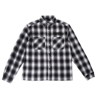 Passport Canoe Workers Grey Flannel Button Up Shirt
