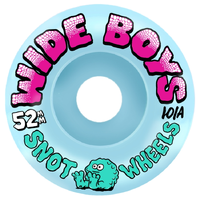 Snot Wheel Co Wide Boys Ice Blue 101A 52mm Skateboard Wheels