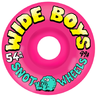 Snot Wheel Co Wide Boys Neon Pink 99A 54mm Skateboard Wheels