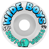 Snot Wheel Co Wide Boys White 99A 56mm Skateboard Wheels