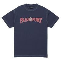 Passport Official Contrast Washed Navy T-shirt