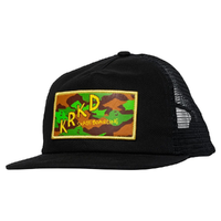 Krooked Kamo Black Twill Snapback Hat