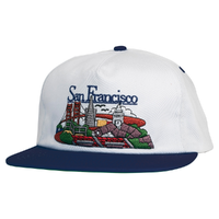 Real Skateboards Sfc White Navy Snapback Hat