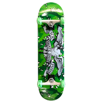 Kick Push Bin Chicken Green Camo 8.25 Complete Skateboard
