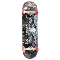 Kick Push Bin Chicken Grey Camo 8.25 Complete Skateboard