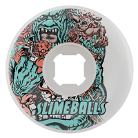 Slime Balls Rob Roskopp Five Reissue Full Combo White 97A 56mm Skateboard Wheels
