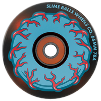 Slime Balls Prayer Candle Light Ups OG Slime Transparent Black 78A 66mm Skateboard Wheels