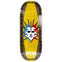 Opera Fatties Torn Spike EX7 Brown Yellow 12.0 Skateboard Deck