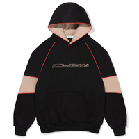 Ichpig Sportsline Panel Black Hoodie