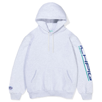 Ichpig Sports Pullcord White Marle Hoodie