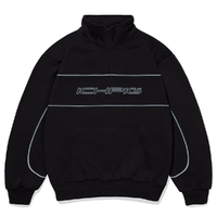 Ichpig Flashback 1/4 Zip Black Crew Jumper
