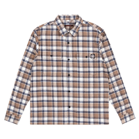 Independent BTG Cress Original Fit Ginger Plaid Long Sleeve Flannel