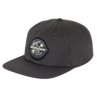 Independent Speed Snake 6 Panel Vintage Black Strapback Hat