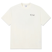 Polar Skate Co Contrast Fill Logo Ivory Black T-Shirt