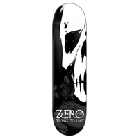 Zero Dying To Live Reissue Black White 8.5 Skateboard Deck