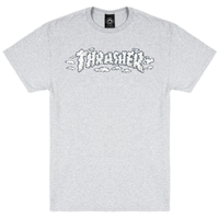 Thrasher Clouds By Spanky Ash Grey T-Shirt