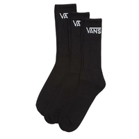 Vans Classic Crew Black 3 Pair Socks
