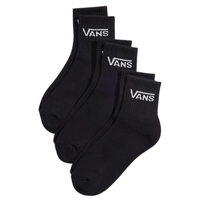 Vans Classic Half Crew Black 3 Pair Socks