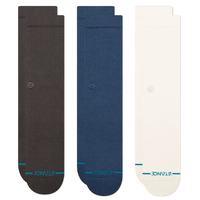 Stance Icon 3 Pack Charcoal Large Mens Socks