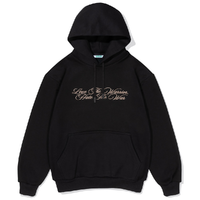 Ichpig Warrior Pullcord Black Hoodie