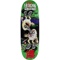 Heroin Curb Killer 9 Merged Green 10.0 Skateboard Deck