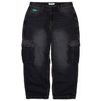 Ichpig Warrior Faded Black Cargo Jeans