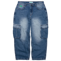 Ichpig Warrior Faded Indigo Cargo Jeans
