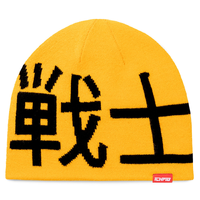Ichpig Warrior Reversible Skully Yellow Beanie