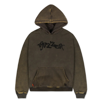Buzzcut Bonez Washed Dirty Brown Hoodie
