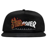 Thrasher Ignite Black Snapback Hat