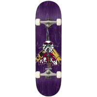 Krooked Skull Sword Purple 8.5 Complete Skateboard