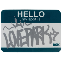 Dgk My Spot Is Love Park Skateboard Sticker