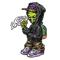 Dgk Martian Skateboard Sticker