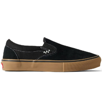 Vans Skate Slip On Black Gum White Shoes