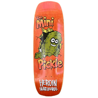 Heroin Mini Pickle Orange 9.5 Skateboard Deck