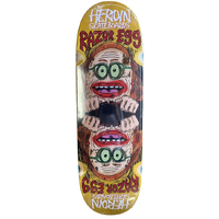 Heroin Auntie Razoregg Yellow 9.75 Skateboard Deck