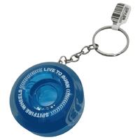 Spitfire Sapphire Blue Wheel Keychain