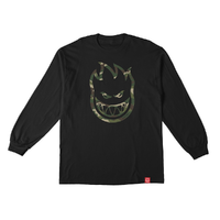 Spitfire Bighead Fill Black Camo Youth Long Sleeve Shirt