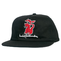Krooked Kat Serpent Black Snapback Hat