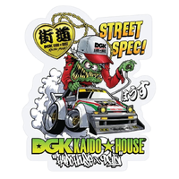 Dgk X Kaido House Wide Open Skateboard Sticker