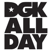 Dgk All Day Black Skateboard Sticker